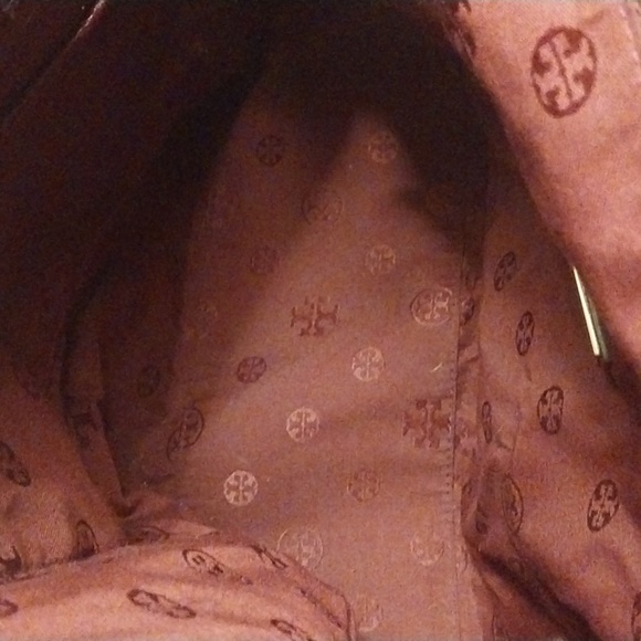 Tory Burch Burgundy Chelsea Chain Hobo Large Tote Imperial Garnet Purse/Bag - Picture 8 of 12